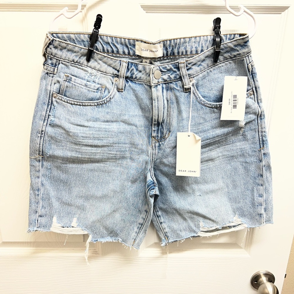 Dear John Light Blue Jean Shorts